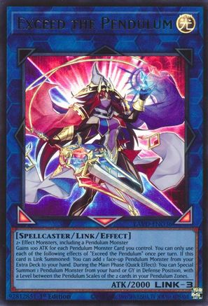 Exceed the Pendulum (LAVD-ENO36) - Ultra Rare - Legendary Arc-V Decks