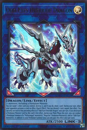 Odd-Eyes Override Dragon (LAVD-ENO38) - Ultra Rare - Legendary Arc-V Decks