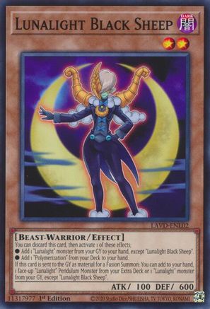 Lunalight Black Sheep (LAVD-ENL02) - Common - Legendary Arc-V Decks