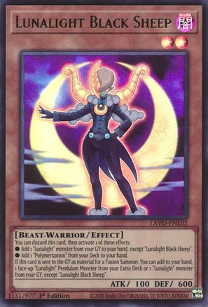 Lunalight Black Sheep (UR) (LAVD-ENL02) - Ultra Rare - Legendary Arc-V Decks
