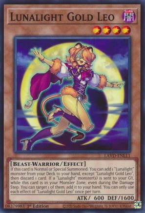 Lunalight Gold Leo (LAVD-ENL11) - Common - Legendary Arc-V Decks