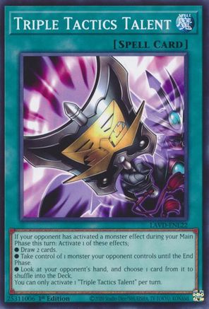 Triple Tactics Talent (LAVD-ENL22) (LAVD-ENL22) - Common - Legendary Arc-V Decks