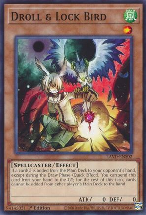 Droll & Lock Bird (LAVD-ENS02) (LAVD-ENS02) - Common - Legendary Arc-V Decks