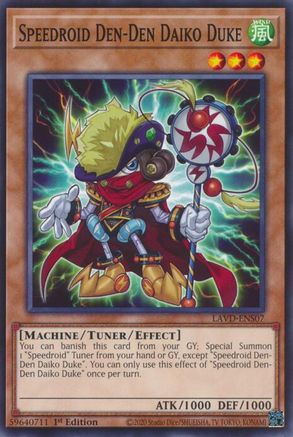Speedroid Den-Den Daiko Duke (LAVD-ENS07) - Common - Legendary Arc-V Decks