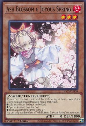 Ash Blossom & Joyous Spring (LAVD-ENS08) (LAVD-ENS08) - Common - Legendary Arc-V Decks