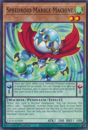 Speedroid Marble Machine (LAVD-ENS09) - Common - Legendary Arc-V Decks