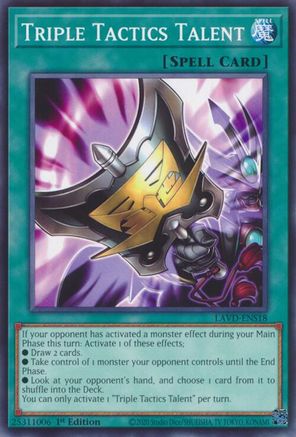 Triple Tactics Talent (LAVD-ENS18) (LAVD-ENS18) - Common - Legendary Arc-V Decks