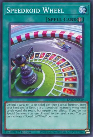 Speedroid Wheel (LAVD-ENS19) - Common - Legendary Arc-V Decks