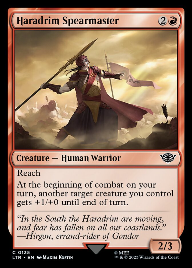 Haradrim Spearmaster 135 (Universes Beyond: The Lord of the Rings: Tales of Middle-earth) 