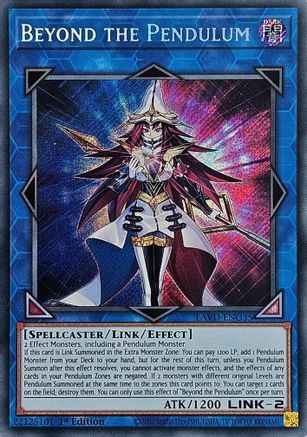 Beyond the Pendulum (Secret Rare) (LAVD-ENO35) - Secret Rare - Legendary Arc-V Decks
