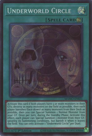 Underworld Circle (Secret Rare) (MAMO-EN021) - Secret Rare - Magnificent Monsters