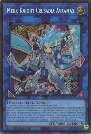Mekk-Knight Crusadia Avramax (Secret Rare) (MAMO-EN037) - Secret Rare - Magnificent Monsters