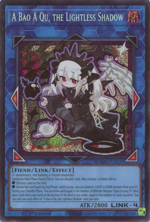 A Bao A Qu, the Lightless Shadow (Secret Rare) (MAMO-EN038) - Secret Rare - Magnificent Monsters