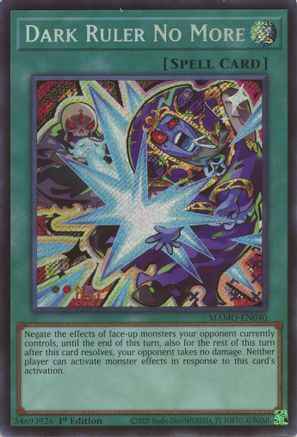 Dark Ruler No More (Secret Rare) (MAMO-EN040) - Secret Rare - Magnificent Monsters