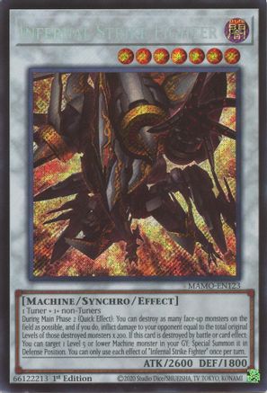 Infernal Strike Fighter (MAMO-EN123) - Secret Rare - Magnificent Monsters