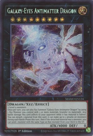 Galaxy-Eyes Antimatter Dragon (MAMO-EN124) - Secret Rare - Magnificent Monsters