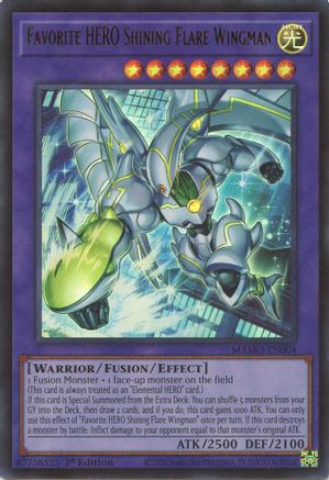Favorite HERO Shining Flare Wingman (MAMO-EN004) - Ultra Rare - Magnificent Monsters