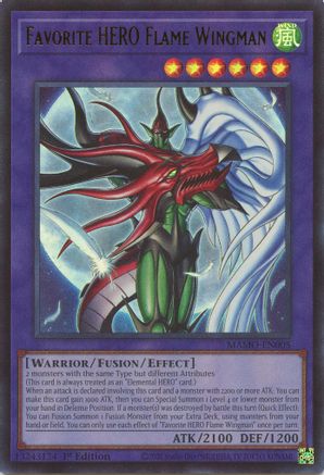 Favorite HERO Flame Wingman (MAMO-EN005) - Ultra Rare - Magnificent Monsters