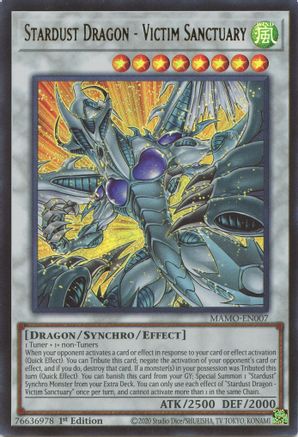 Stardust Dragon - Victim Sanctuary (MAMO-EN007) - Ultra Rare - Magnificent Monsters