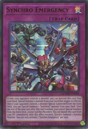 Synchro Emergency (MAMO-EN009) - Ultra Rare - Magnificent Monsters