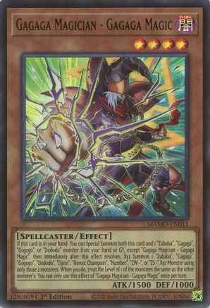Gagaga Magician - Gagaga Magic (MAMO-EN011) - Ultra Rare - Magnificent Monsters