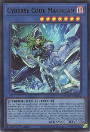 Cyberse Code Magician (MAMO-EN017) - Ultra Rare - Magnificent Monsters