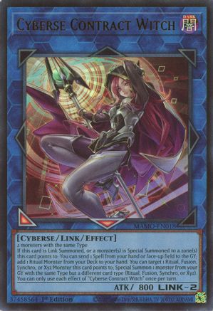 Cyberse Contract Witch (MAMO-EN018) - Ultra Rare - Magnificent Monsters