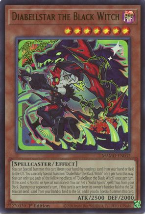 Diabellstar the Black Witch (MAMO-EN032) - Ultra Rare - Magnificent Monsters