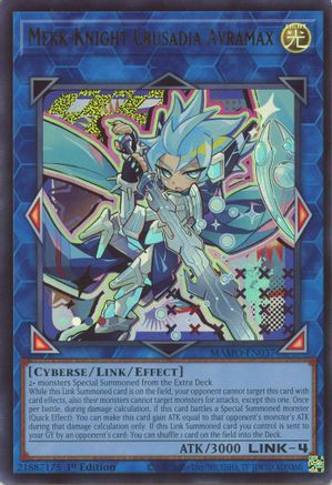 Mekk-Knight Crusadia Avramax (MAMO-EN037) - Ultra Rare - Magnificent Monsters