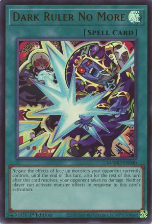 Dark Ruler No More (MAMO-EN040) - Ultra Rare - Magnificent Monsters