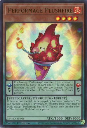 Performage Plushfire (MAMO-EN045) - Ultra Rare - Magnificent Monsters