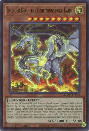 Thunder King, the Lightningstrike Kaiju (MAMO-EN046) - Ultra Rare - Magnificent Monsters