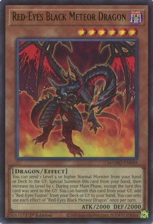 Red-Eyes Black Meteor Dragon (MAMO-EN049) - Ultra Rare - Magnificent Monsters