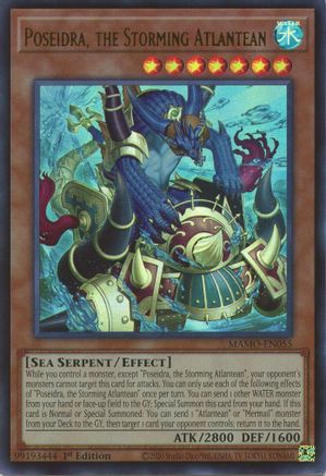 Poseidra, the Storming Atlantean (MAMO-EN055) - Ultra Rare - Magnificent Monsters