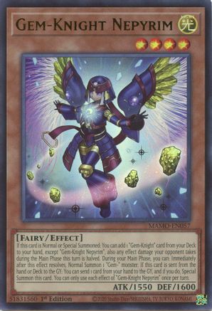 Gem-Knight Nepyrim (MAMO-EN057) - Ultra Rare - Magnificent Monsters
