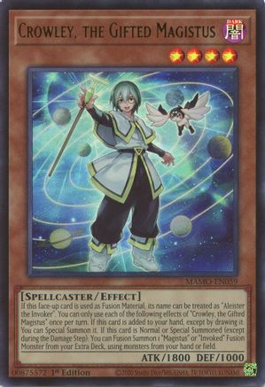 Crowley, the Gifted Magistus (MAMO-EN059) - Ultra Rare - Magnificent Monsters