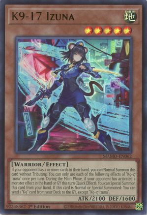 K9-17 Izuna (MAMO-EN062) - Ultra Rare - Magnificent Monsters