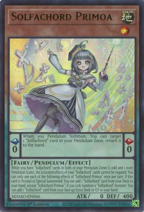 Solfachord Primoa (MAMO-EN066) - Ultra Rare - Magnificent Monsters