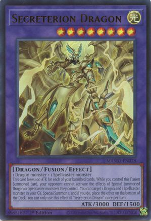 Secreterion Dragon (MAMO-EN078) - Ultra Rare - Magnificent Monsters