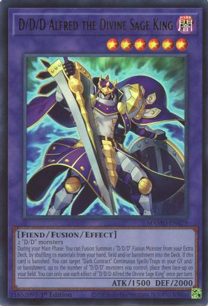 D/D/D Alfred the Divine Sage King (MAMO-EN079) - Ultra Rare - Magnificent Monsters
