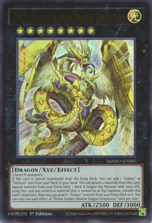 Divine Golden Shadow Dragon Dragluxion (MAMO-EN085) - Ultra Rare - Magnificent Monsters