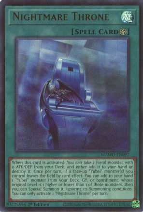 Nightmare Throne (MAMO-EN097) - Ultra Rare - Magnificent Monsters