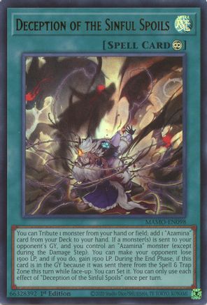 Deception of the Sinful Spoils (MAMO-EN098) - Ultra Rare - Magnificent Monsters