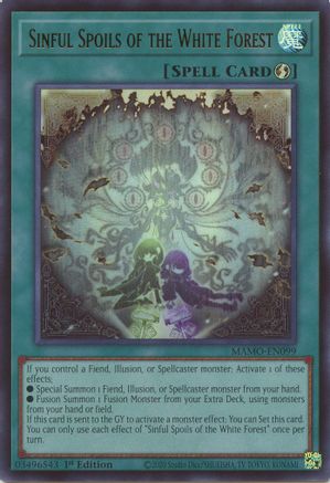 Sinful Spoils of the White Forest (MAMO-EN099) - Ultra Rare - Magnificent Monsters