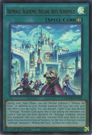 Artmage Academic Arcane Arts Acropolis (MAMO-EN101) - Ultra Rare - Magnificent Monsters