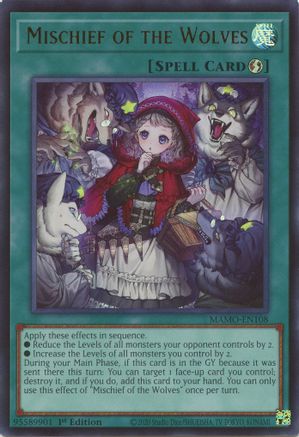 Mischief of the Wolves (MAMO-EN108) - Ultra Rare - Magnificent Monsters