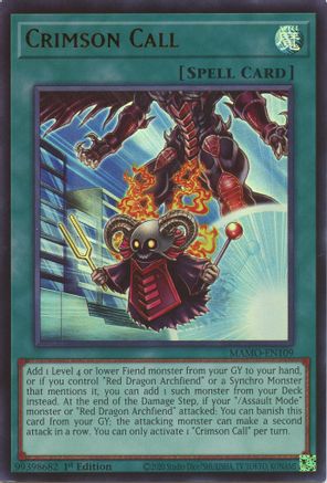 Crimson Call (MAMO-EN109) - Ultra Rare - Magnificent Monsters