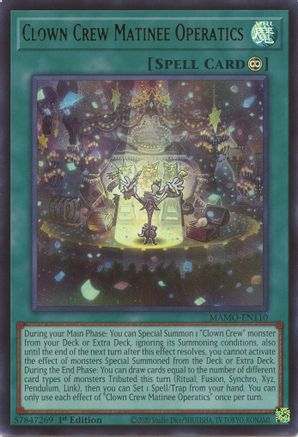 Clown Crew Matinee Operatics (MAMO-EN110) - Ultra Rare - Magnificent Monsters
