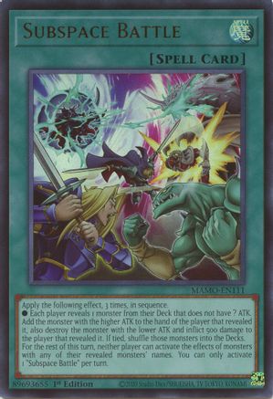 Subspace Battle (MAMO-EN111) - Ultra Rare - Magnificent Monsters