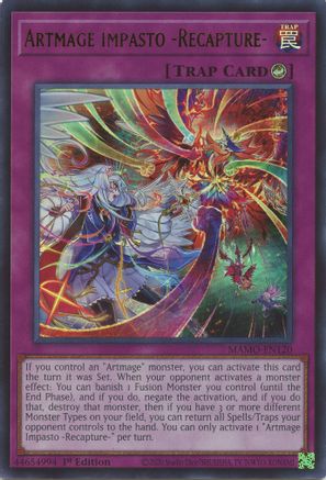 Artmage Impasto -Recapture- (MAMO-EN120) - Ultra Rare - Magnificent Monsters